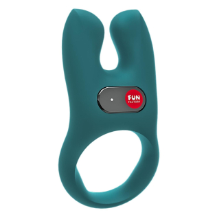 Эрекционное виброкольцо на член бирюзовое Fun Factory Nos 
