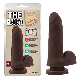 Фалоімітатор реалістичний на присоску коричневий CHISA the Glad Eye