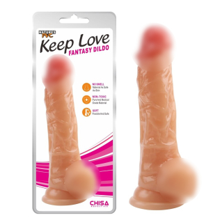 Фалос на присоску реалістичний бежевий CHISA Keep Love Fantasy Dildo