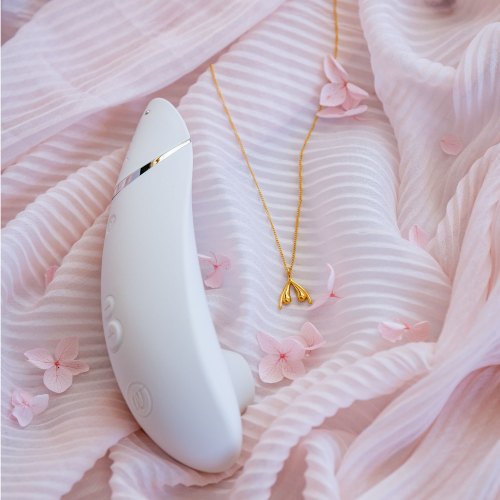 Вакуумный бесконтактный вибратор для клитора Серый Womanizer Premium 2 - 18