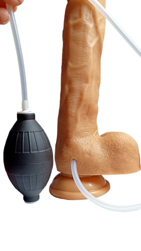 Фалоімітатор з еякуляцією тілесного кольору XISE Shoufi Water - 2