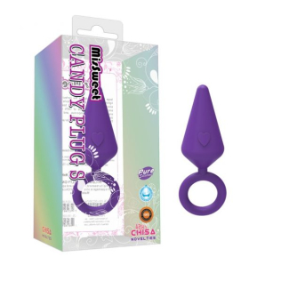 Силиконовый анальный плаг фиолетовый CHISA MisSweet - Candy Plug