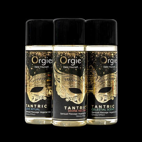 Міні колекція масажних ароматних олій Orgie Tantric 3 штуки по 30 мл - 7