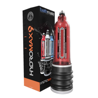 Гідромпом для збільшення члена червоного кольору Bathmate Hydromax 9