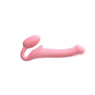 Безремневой страпон полностью регулируемый розового цвета Strap-On-Me Rose размер M