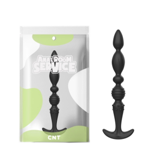 Анальные шарики силиконовые черного цвета Cnt Bead